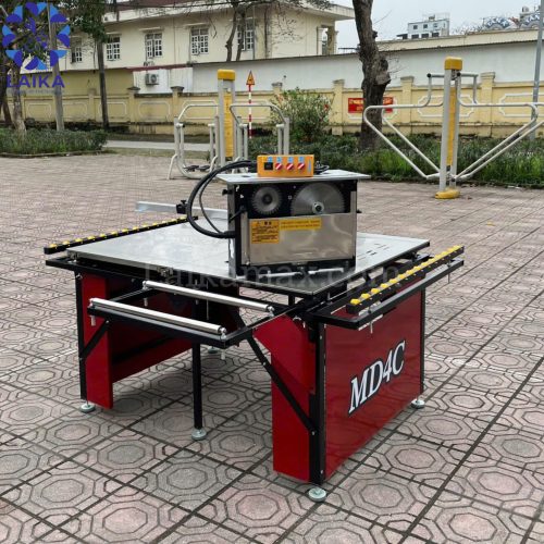 Hình ảnh thực tế máy cưa bàn trượt gấp gọn MD4C Hình ảnh thực tế máy cưa bàn trượt gấp gọn MD4C