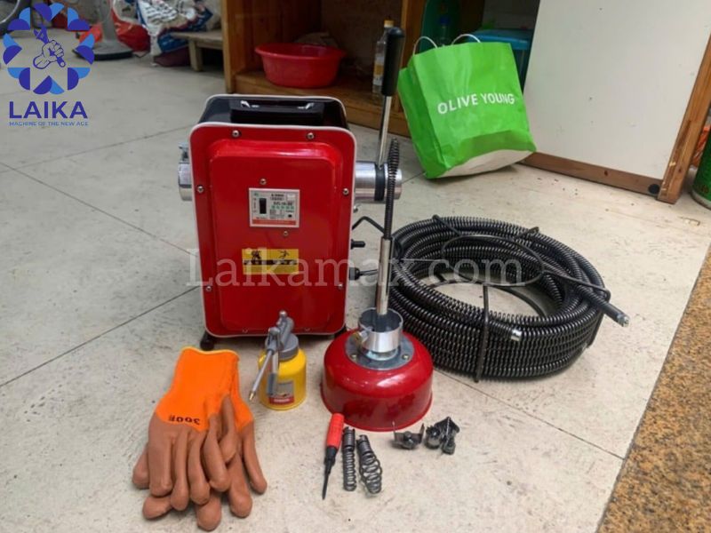 Máy thông cống GQ180A cầm tay nhỏ gọn, phù hợp cho gia đình Máy thông cống GQ180A cầm tay nhỏ gọn, phù hợp cho gia đình