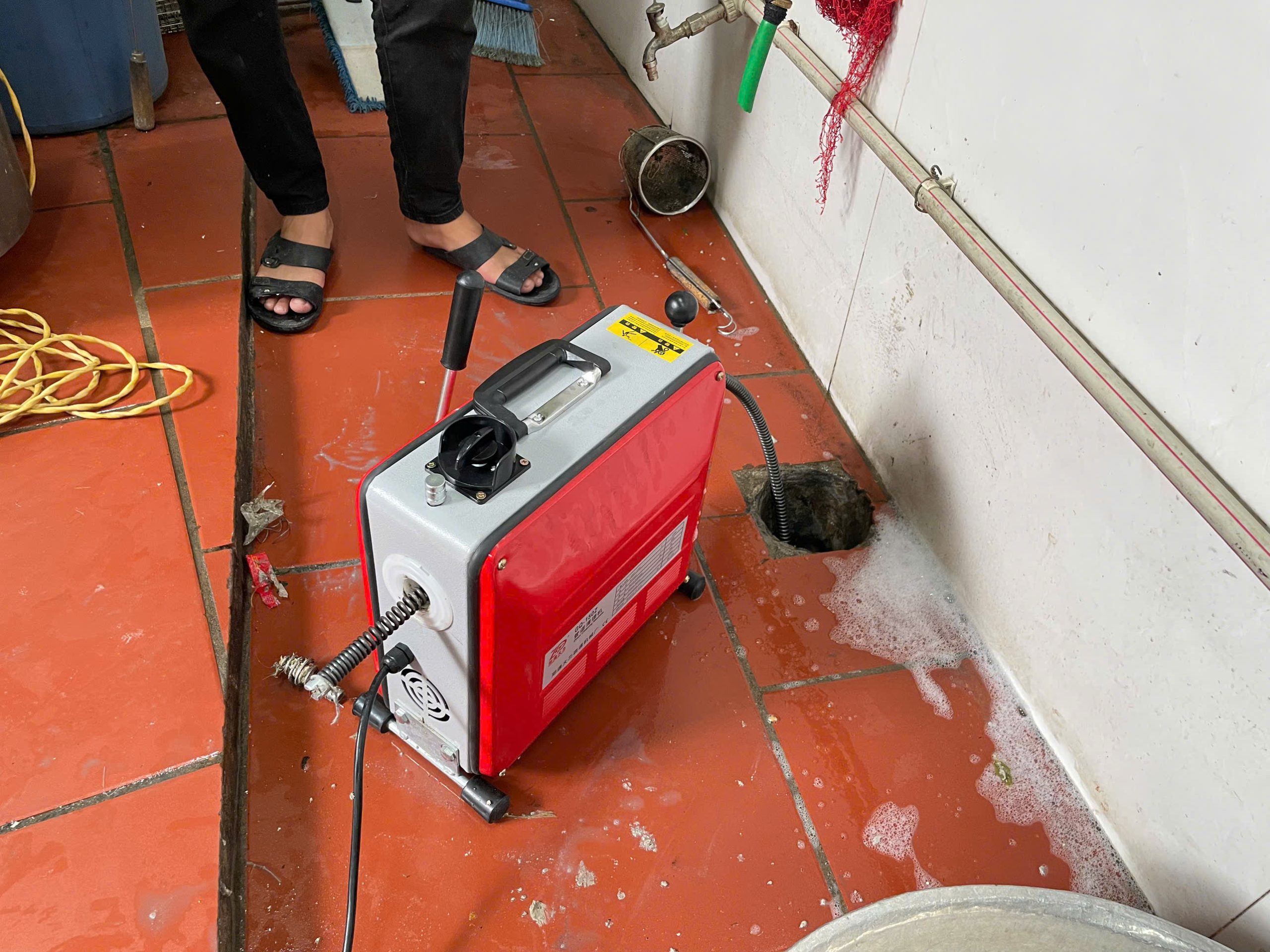 Hình ảnh thực tế máy thông cống GQ150Z-1800W chính hãng